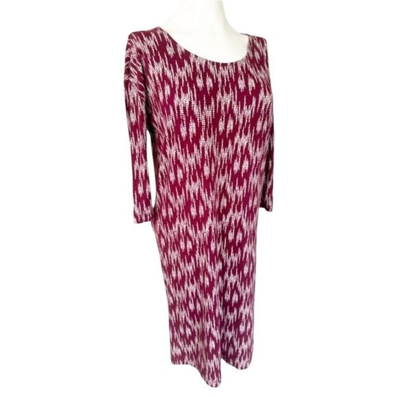 Ava Sky Fighting Eel Maroon Dress Sheath Dress Sleeves Open Back Key Hole XS - Picture 6 of 6